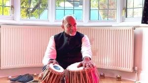 Sunil Acharya and his Tablas - the beat to get into the mood